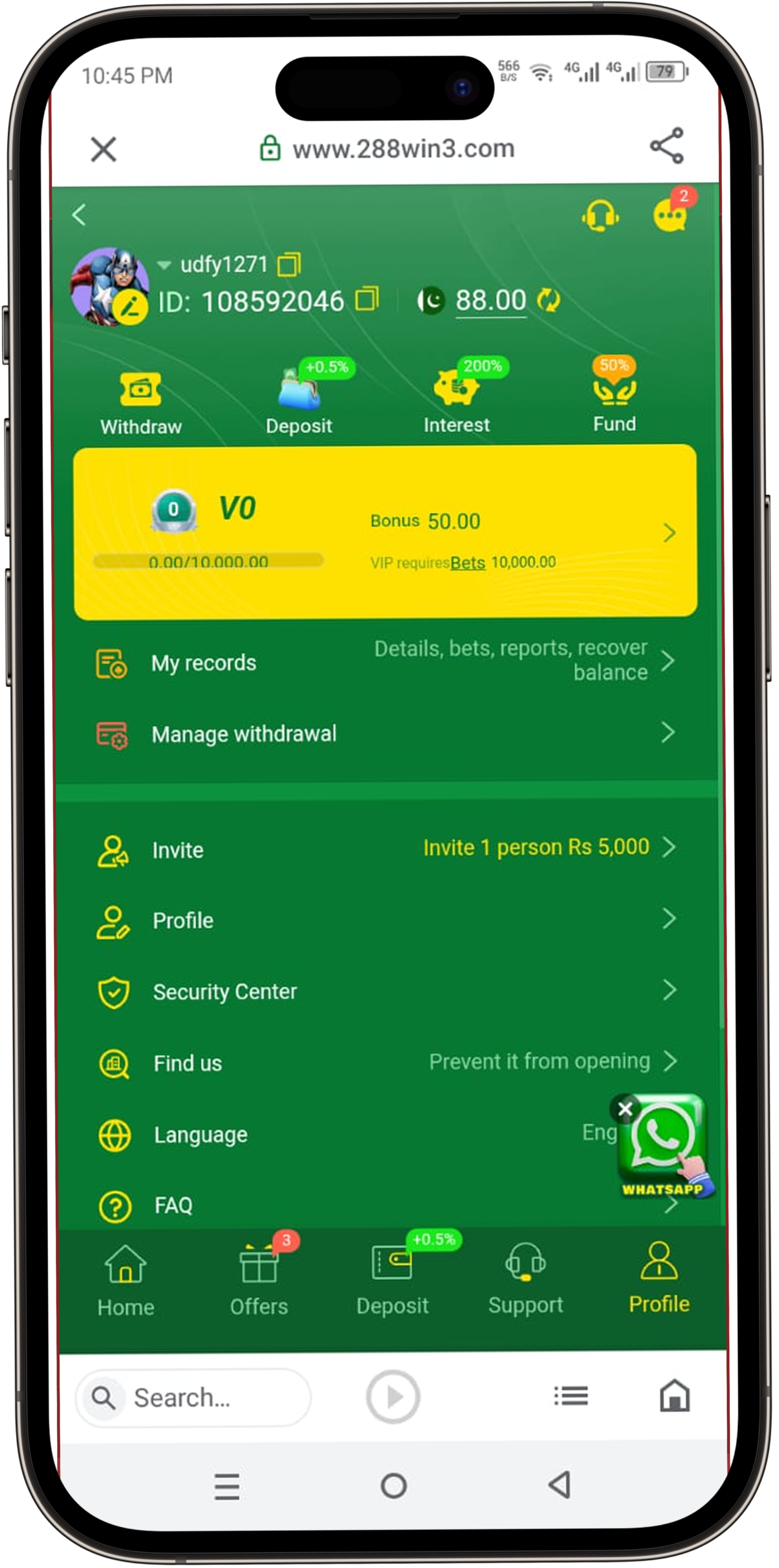 288 Win Game Download Latest Version APK for Android Pakistan 2026 6