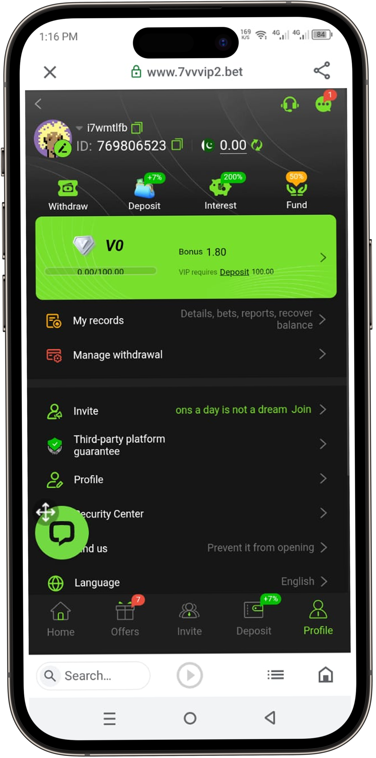 7VV Bet Game APK Download Free For Android (Real Earning App)  in Pakistan 6