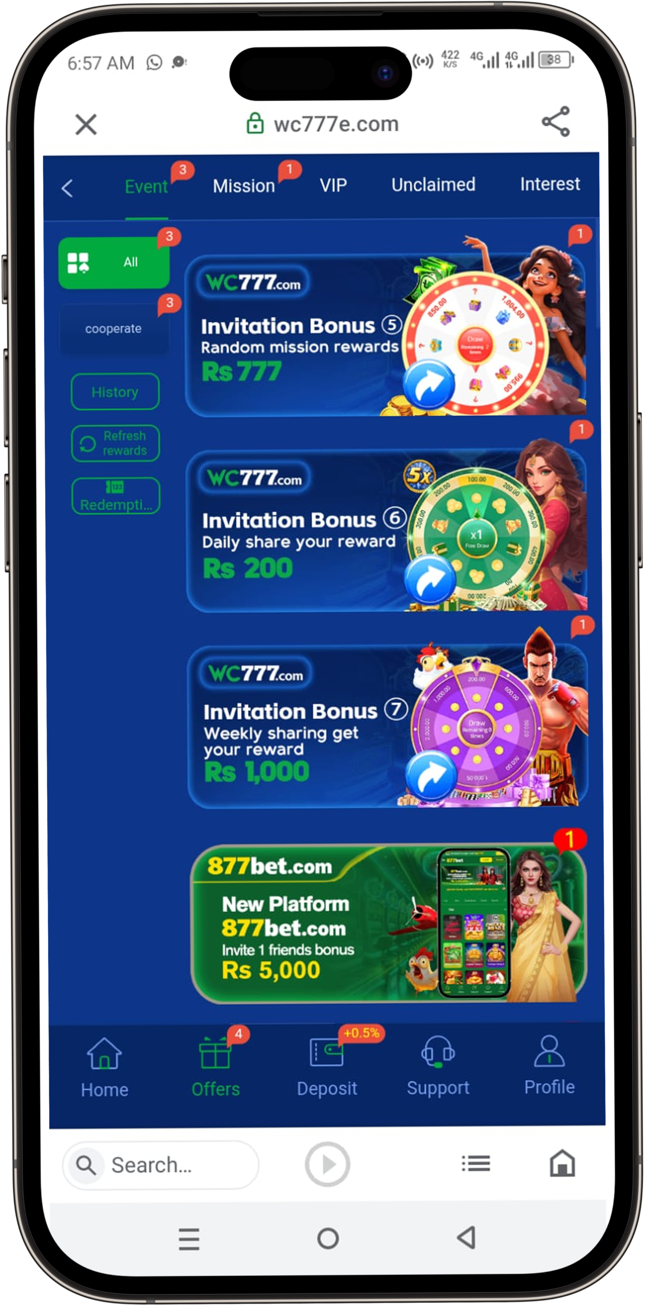 WC777 Game Download APK Latest Version Free for Android in Pakistan 2026 4