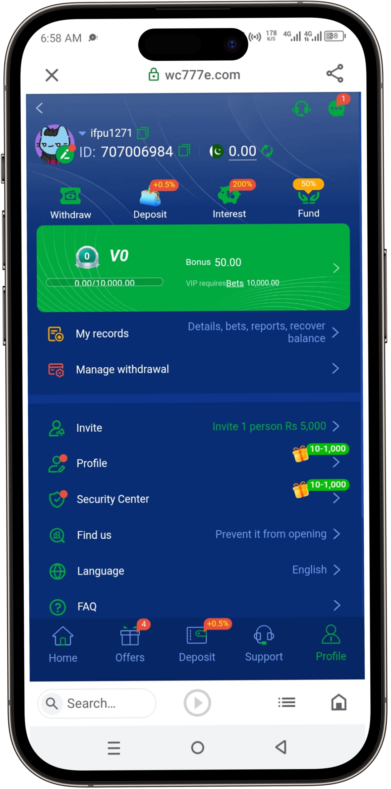 WC777 Game Download APK Latest Version Free for Android in Pakistan 2026 6