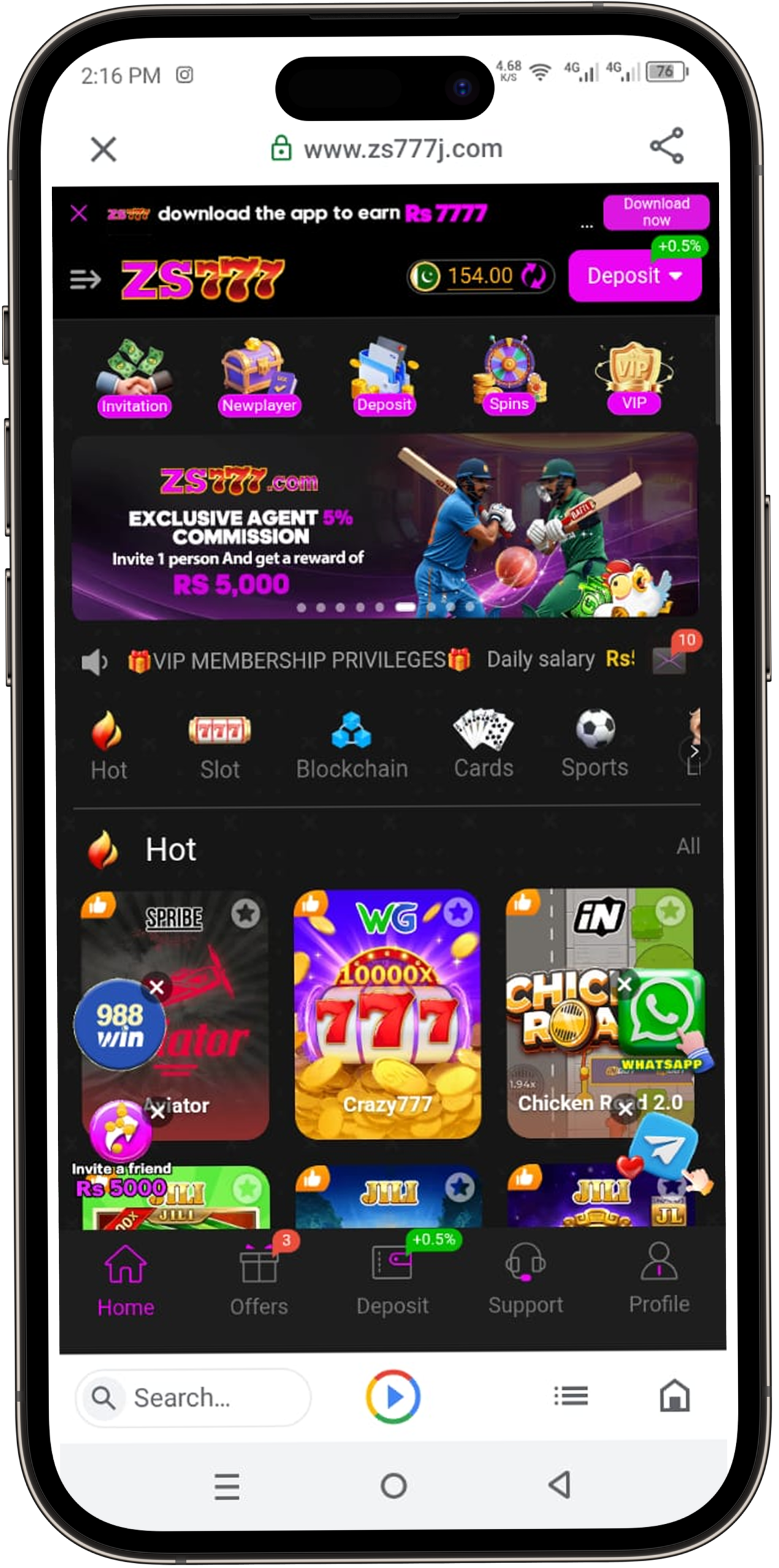 ZS777 Game APK Download 2026 – Best Real Money Earning App for Android & iOS 3