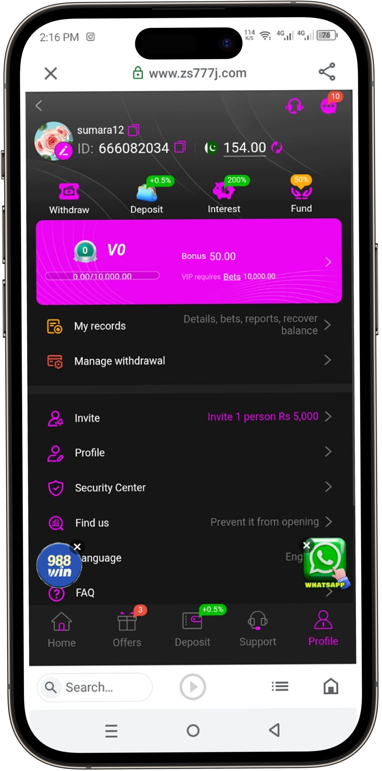 ZS777 Game APK Download 2026 – Best Real Money Earning App for Android & iOS 6