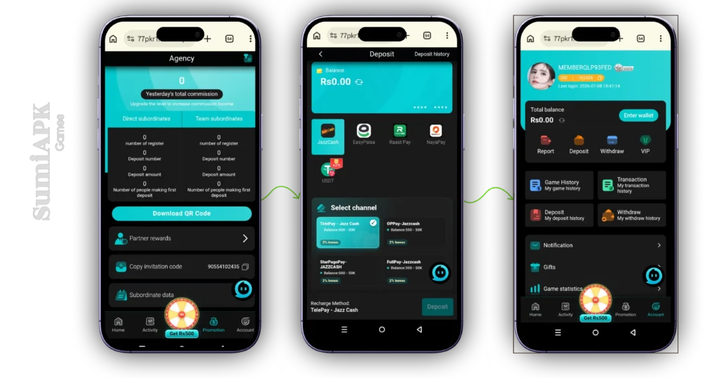 77PKR real earning app